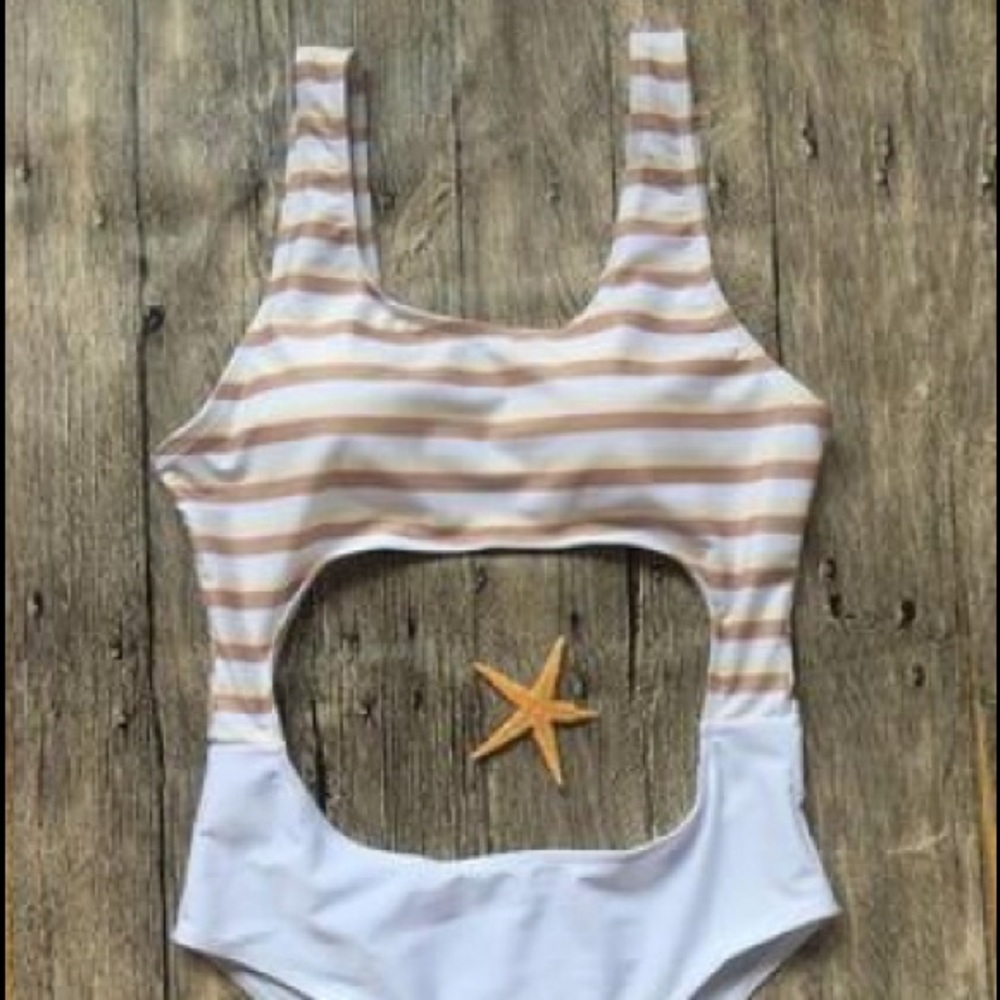 Cut-out one piece swimsuit NWOT